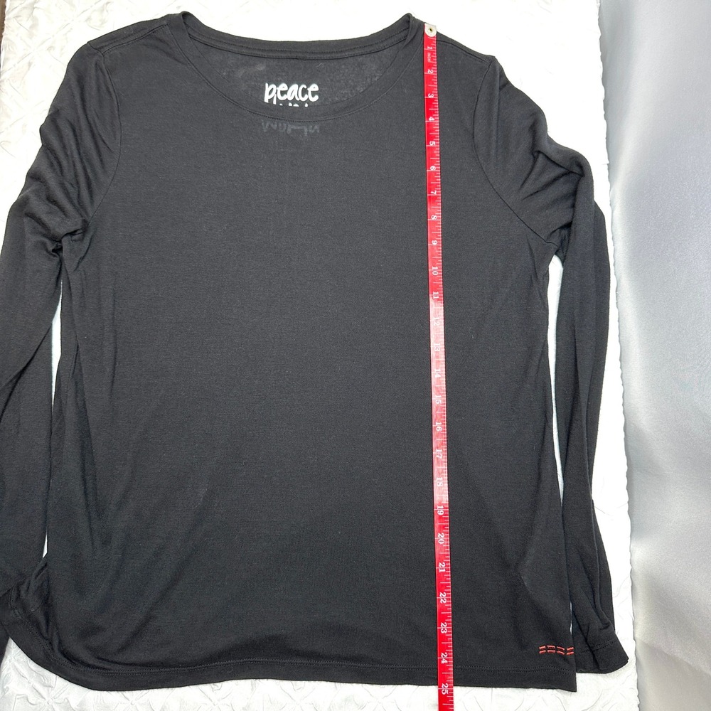 Peace Love World Lot of 2 Long Sleeve Tops SMALL Comfy Casual Elevated Basics - Picture 4 of 9
